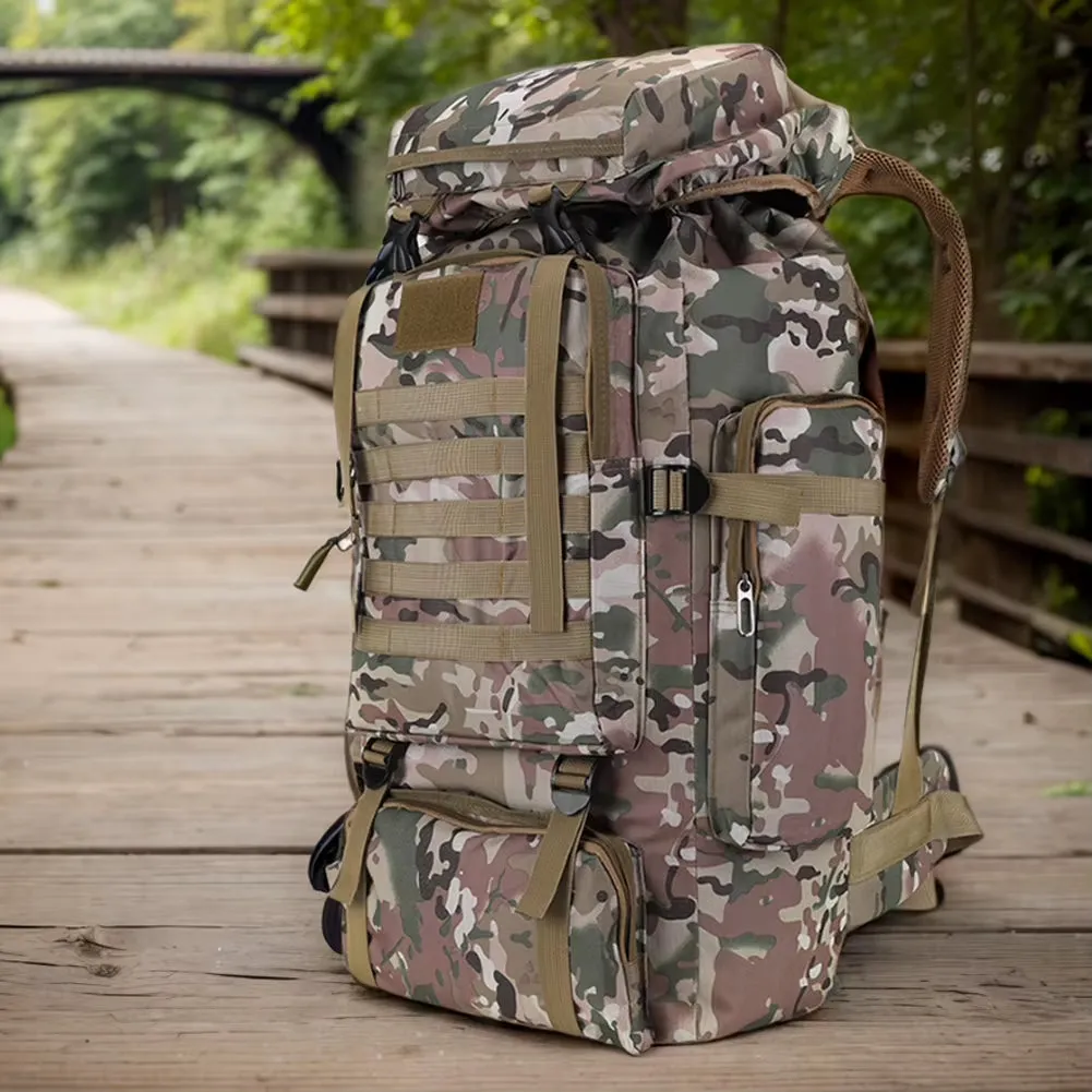 80L Mountaineering Backpack – Wear-Resistant Climbing Rucksack for Outdoor Adventures