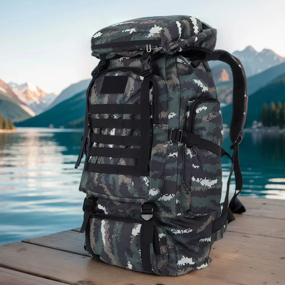 80L Mountaineering Backpack – Wear-Resistant Climbing Rucksack for Outdoor Adventures