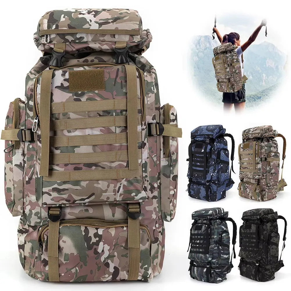 80L Mountaineering Backpack – Wear-Resistant Climbing Rucksack for Outdoor Adventures