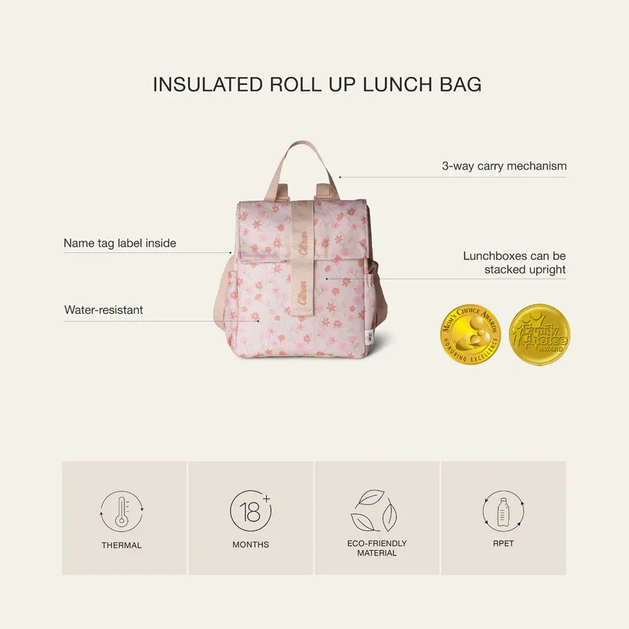 Citron 2023 Insulated Rollup Lunch Bag Flower
