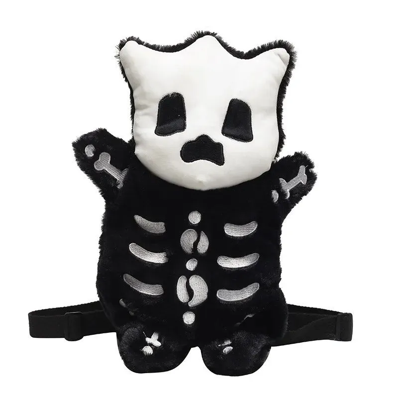 Creepy Cute Skeleton Plush Backpack