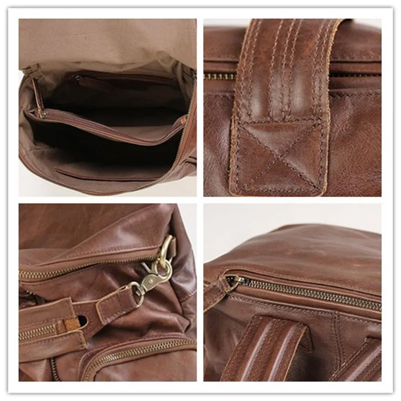 Handmade Backpack Full Grain Leather School Backpack Travel Backpack AK10