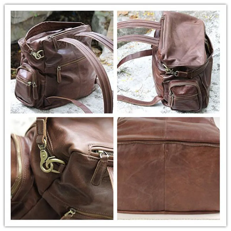 Handmade Backpack Full Grain Leather School Backpack Travel Backpack AK10