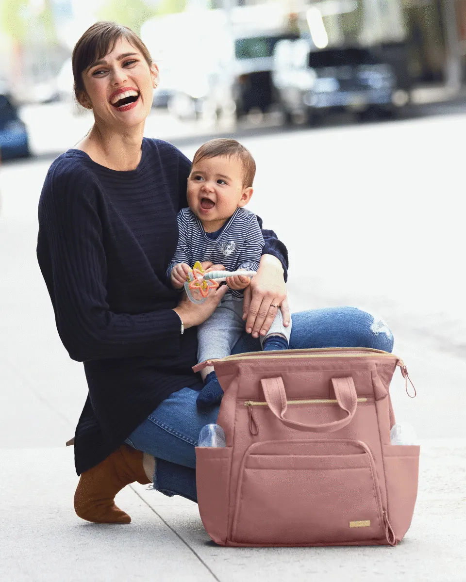 Skip Hop Mainframe Backpack Diaper Bags- Dusty Rose