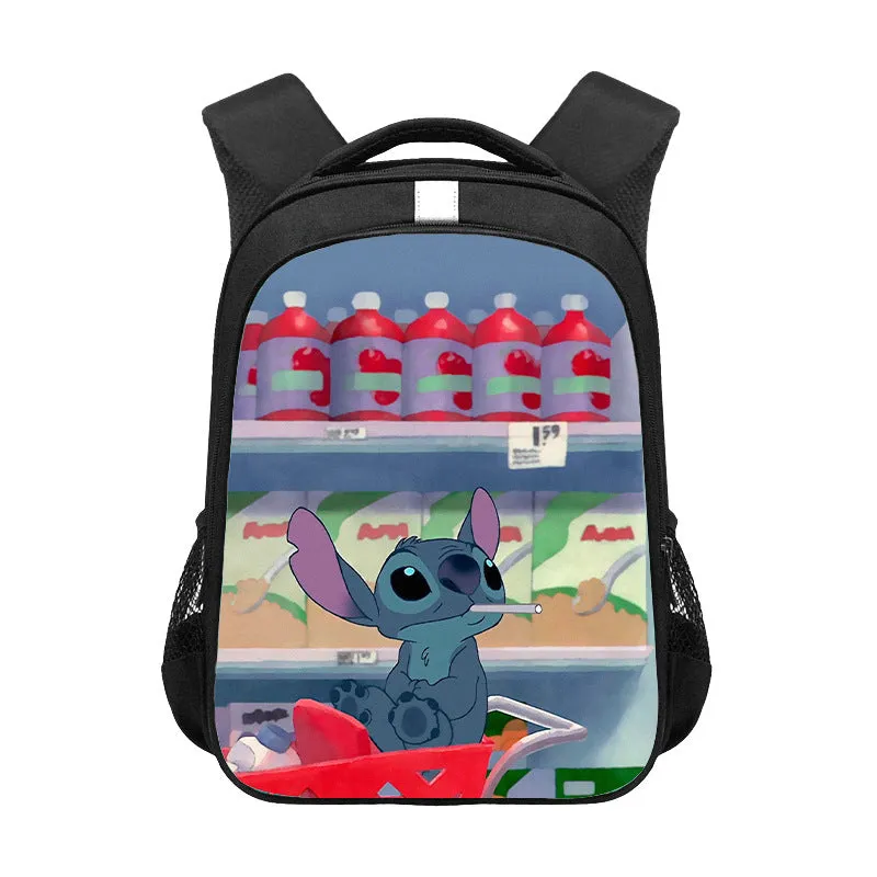 Stitch Children's Schoolbag Primary School Student Large-Capacity Backpack Male and Female Student Fashion Cute Backpack Foreign Trade Wholesale