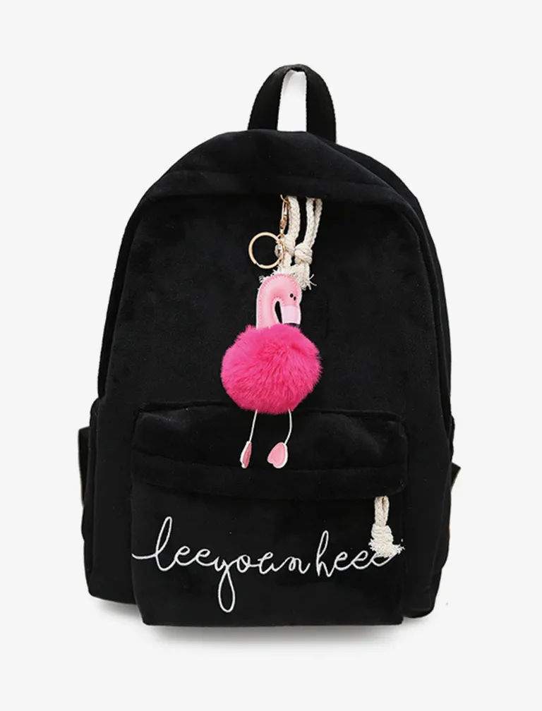 Swans Embroidery Backpack